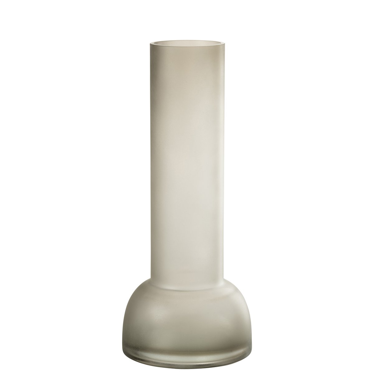 Vase/Kerzenständer Yara Glas Greige Groß