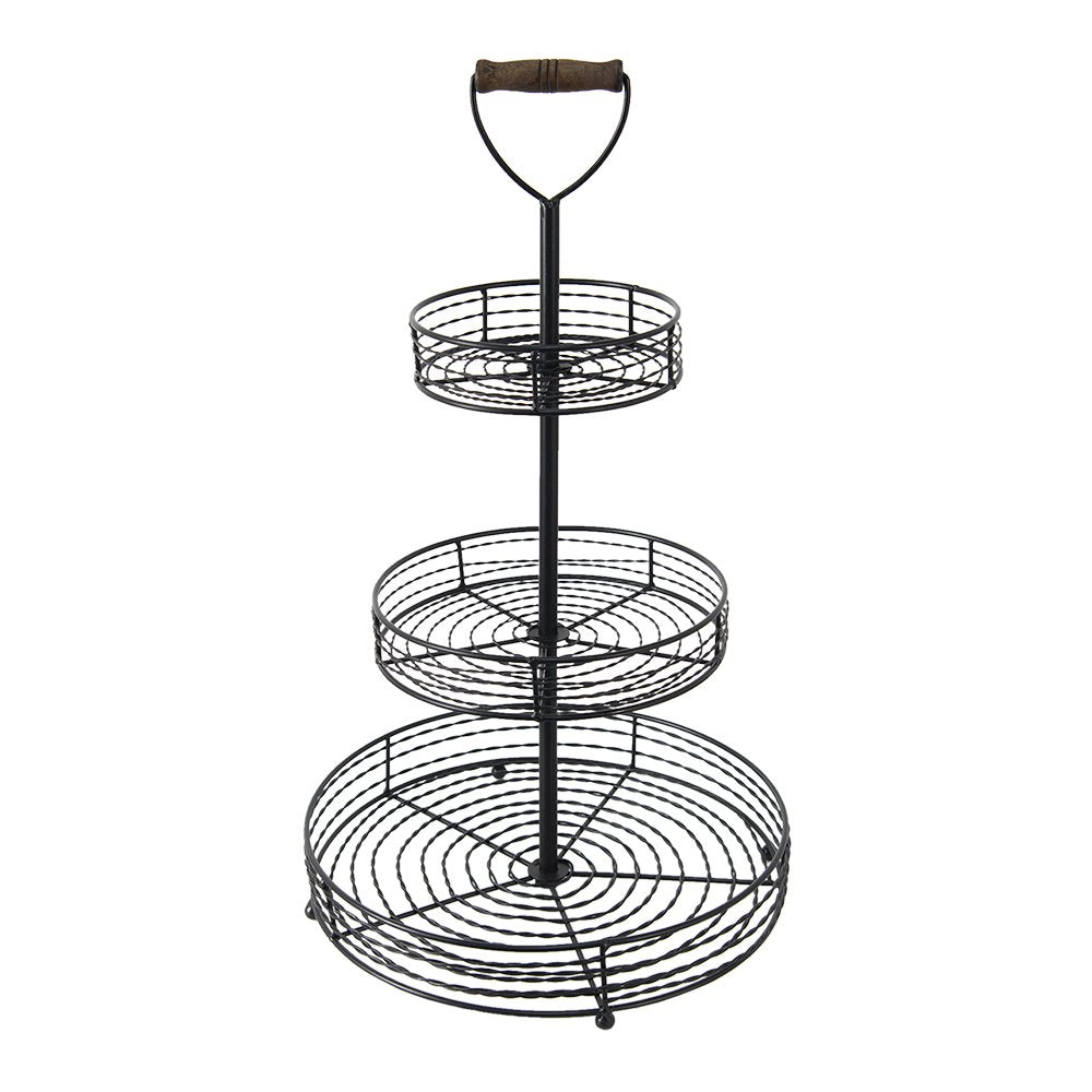 Etag?re 3 Schichten Schwarz? 34x59cm