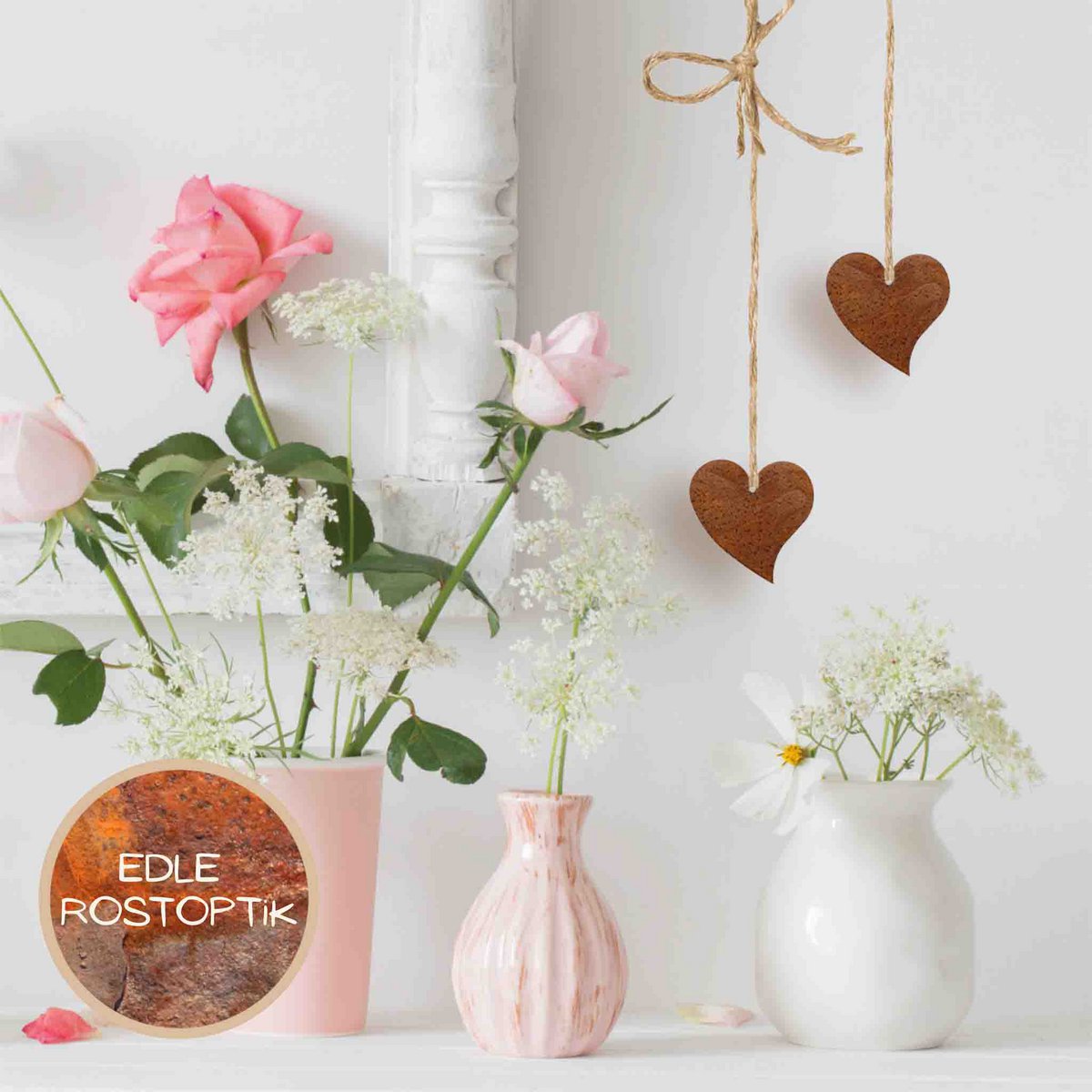 Edelrost Deko Herz | Geschenk Idee | Rost Hängedeko