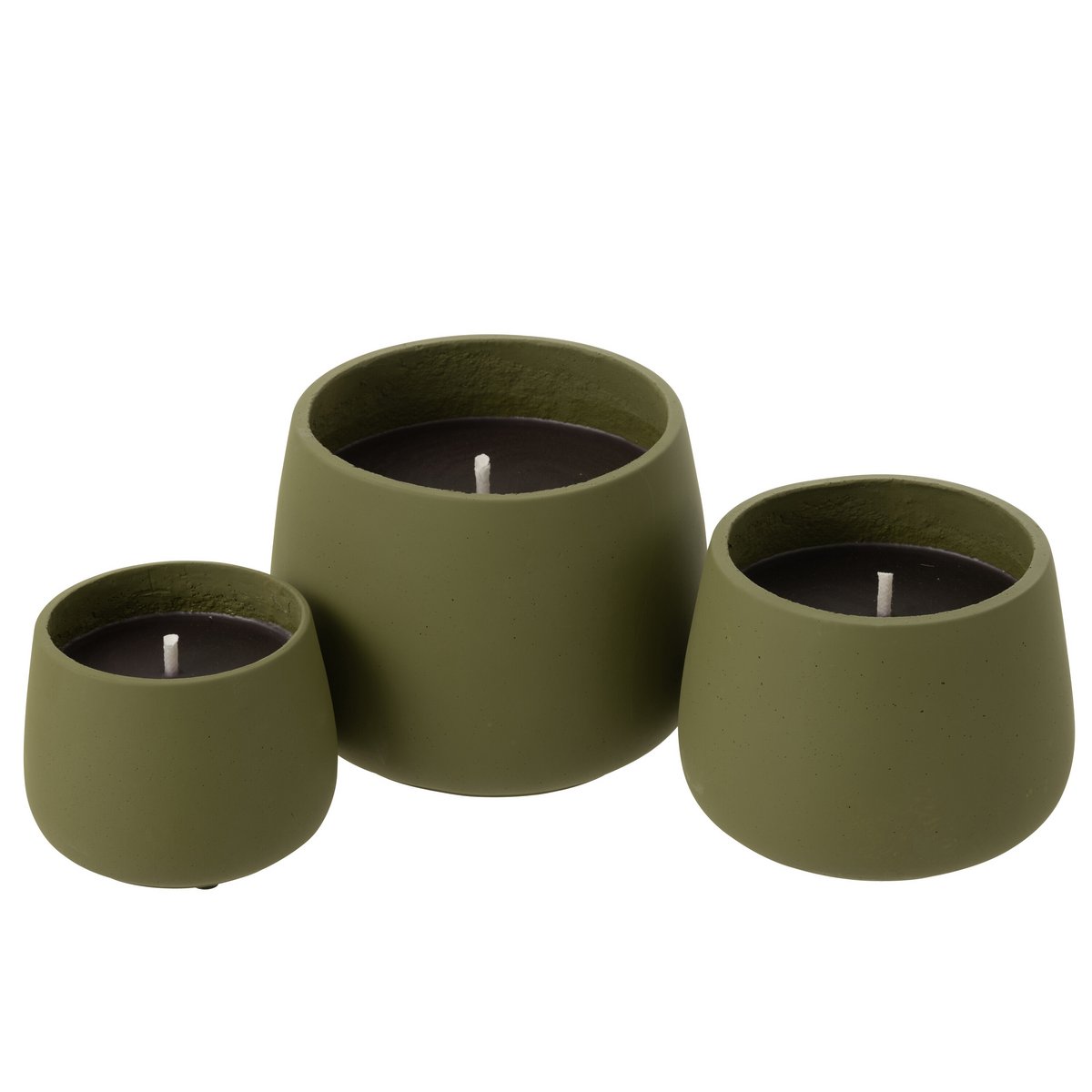 Outdoor Kerze Cyra Cement Green groß