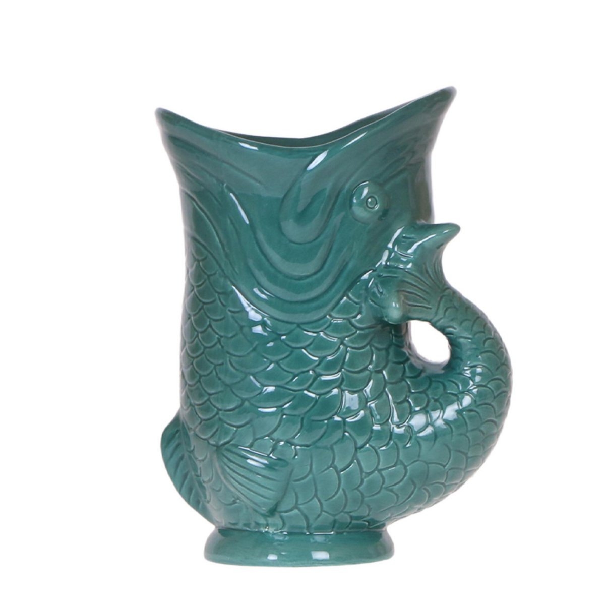 Übertopf „Fisch“ - Grün - Ø9cm