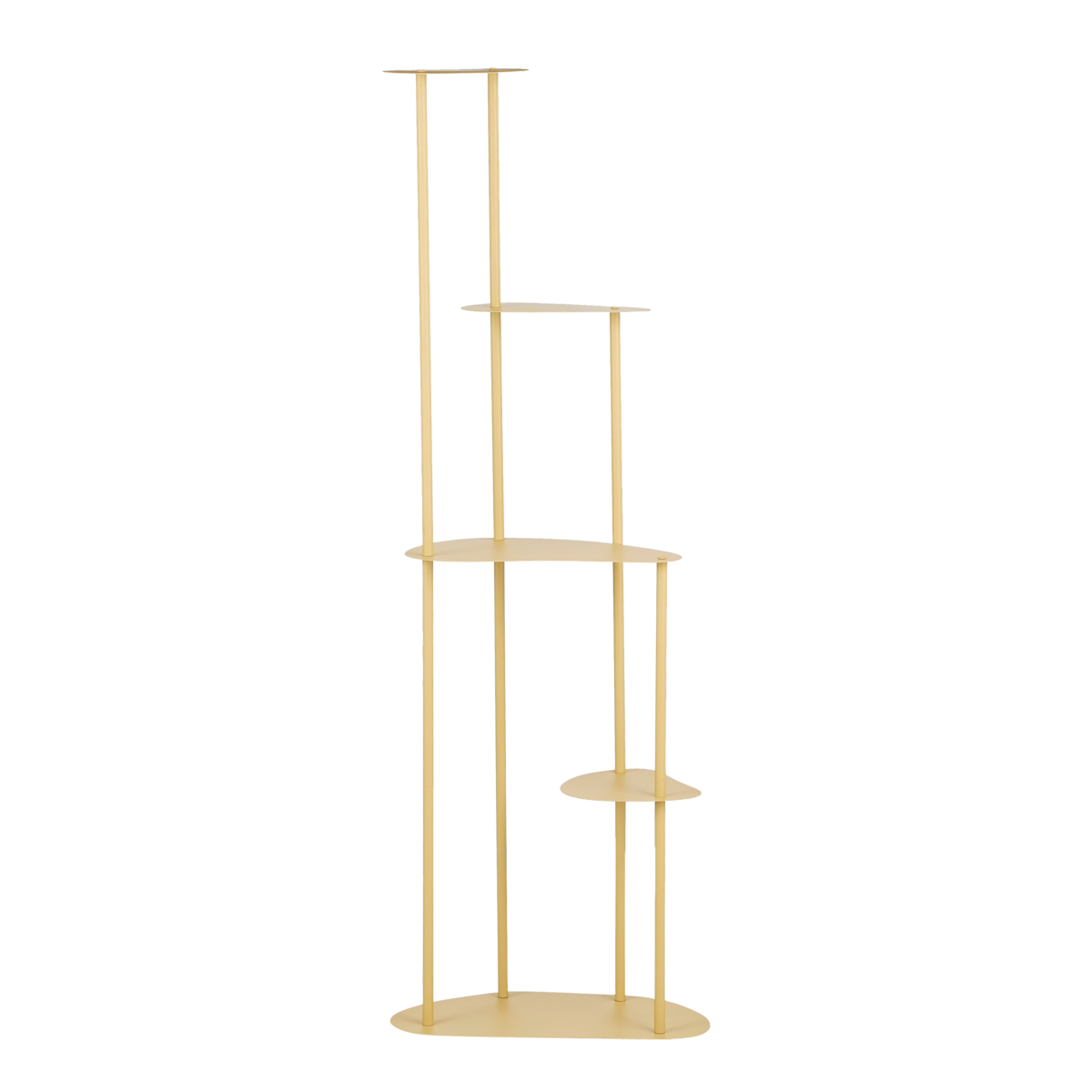 Fonda Pflanzentisch – L48 x B27 x H140 cm – Metall – Hellgelb
