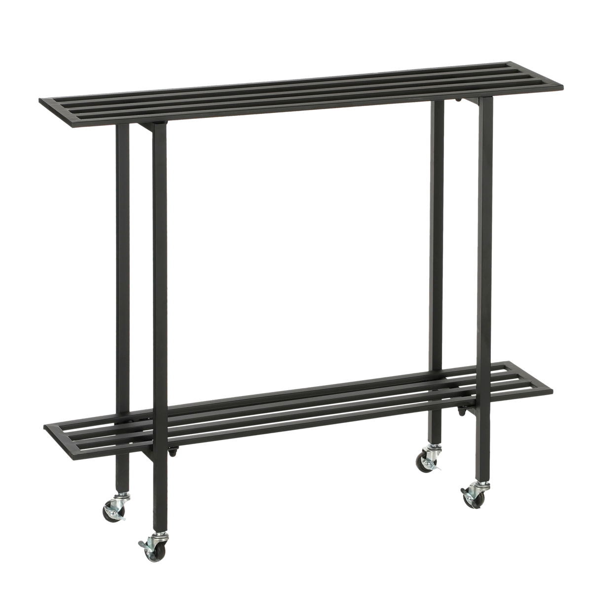 Greenrax Pflanzenständer – L90 x B22 x H75 cm – Metall – Schwarz