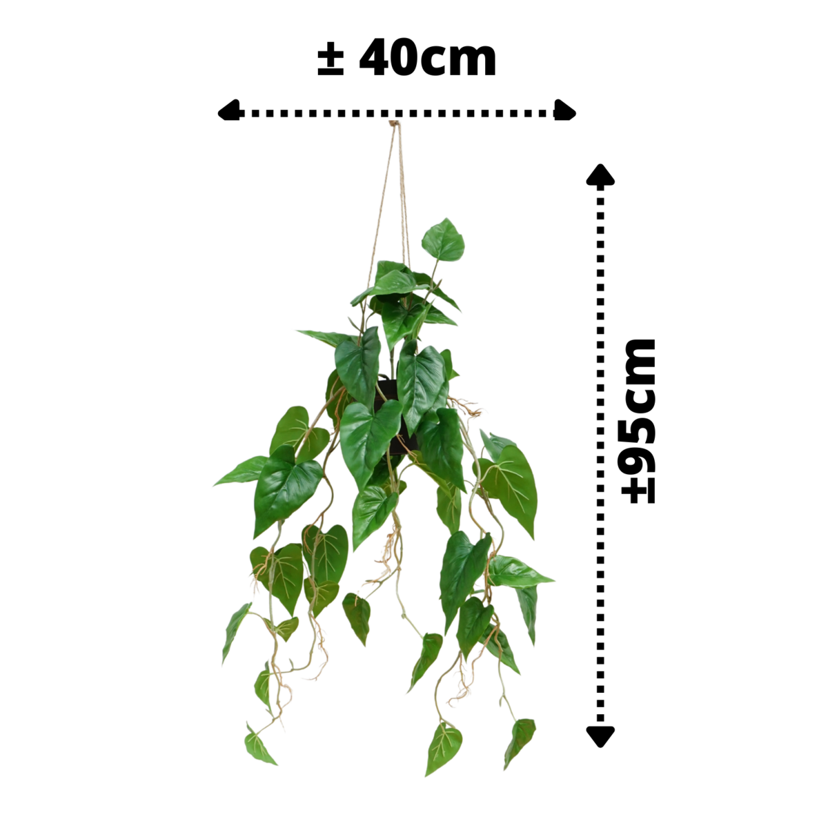 Anthurium Künstliche Hängepflanze 95 cm