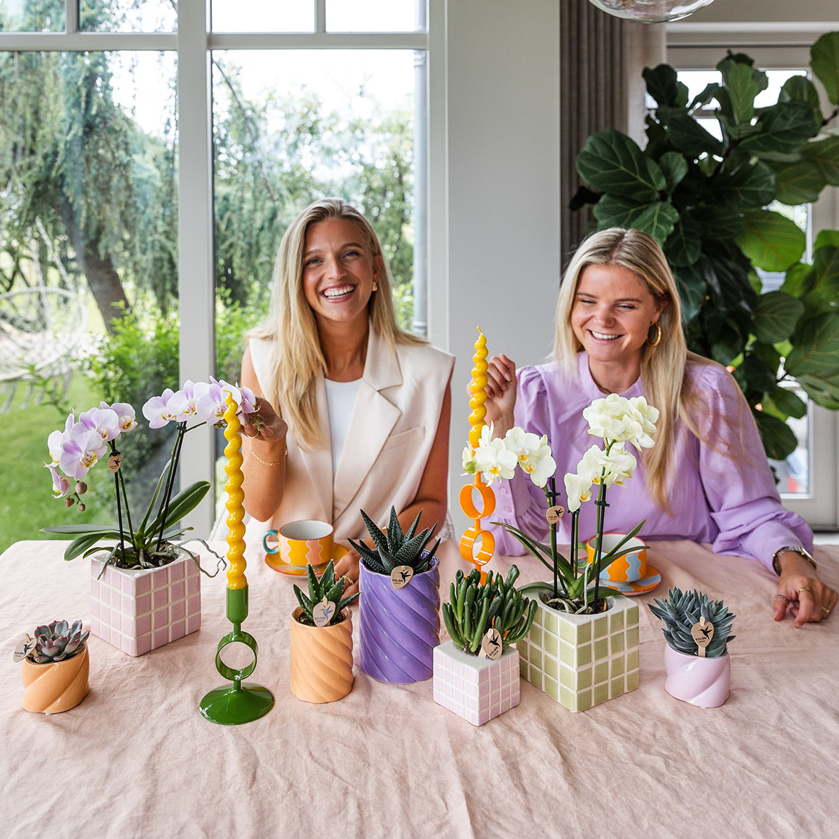 Übertopf „Mosa“ - Rosa - Ø9cm