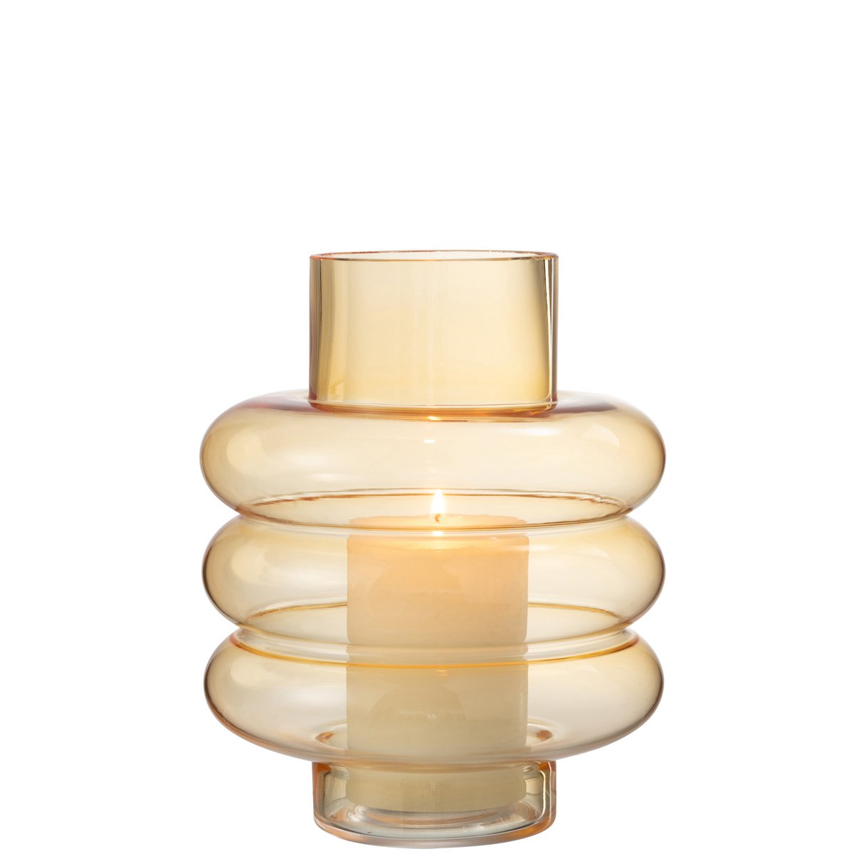 Vase Lima – Glas – Vanille – groß – 22,5 cm