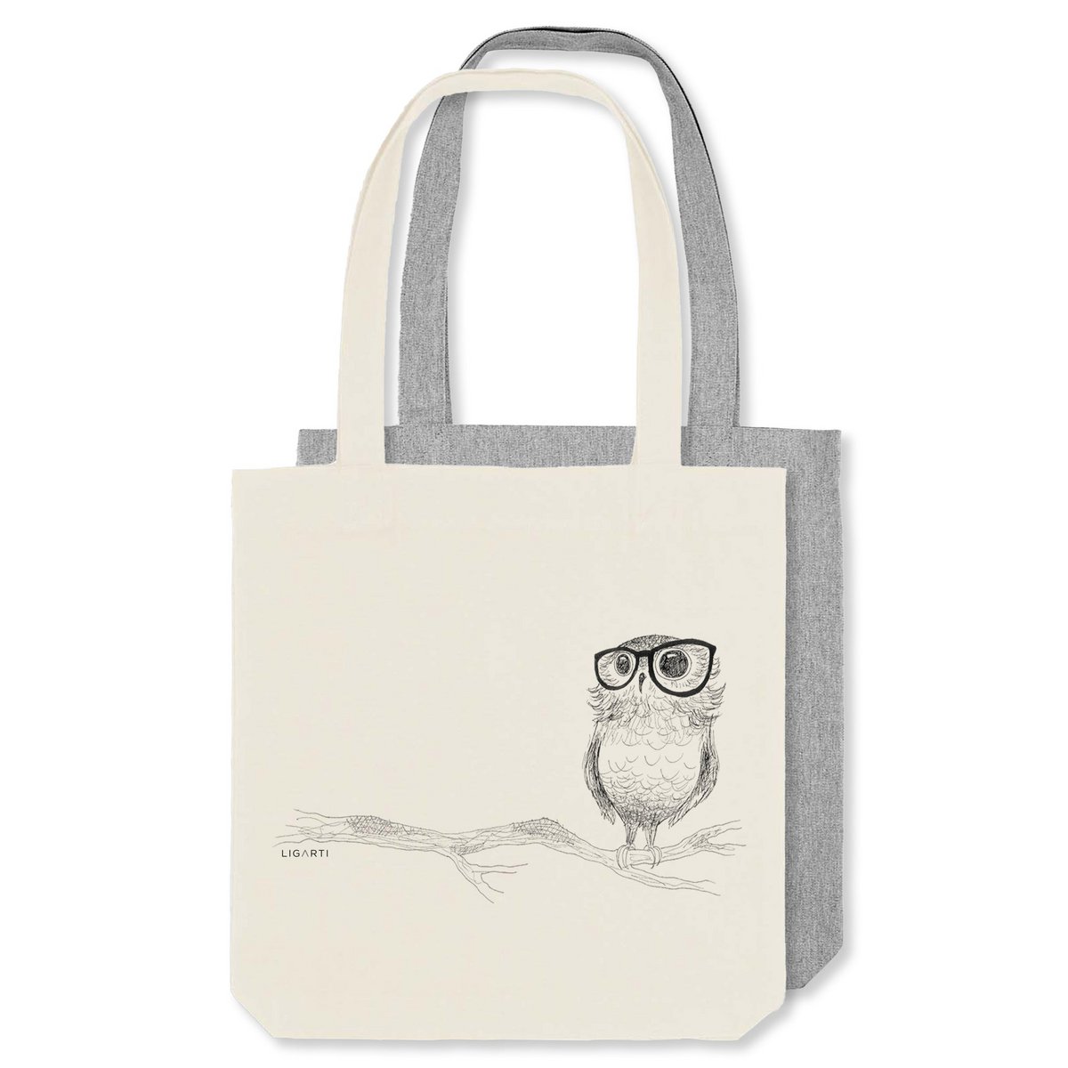 Jutebeutel – Brilleneule