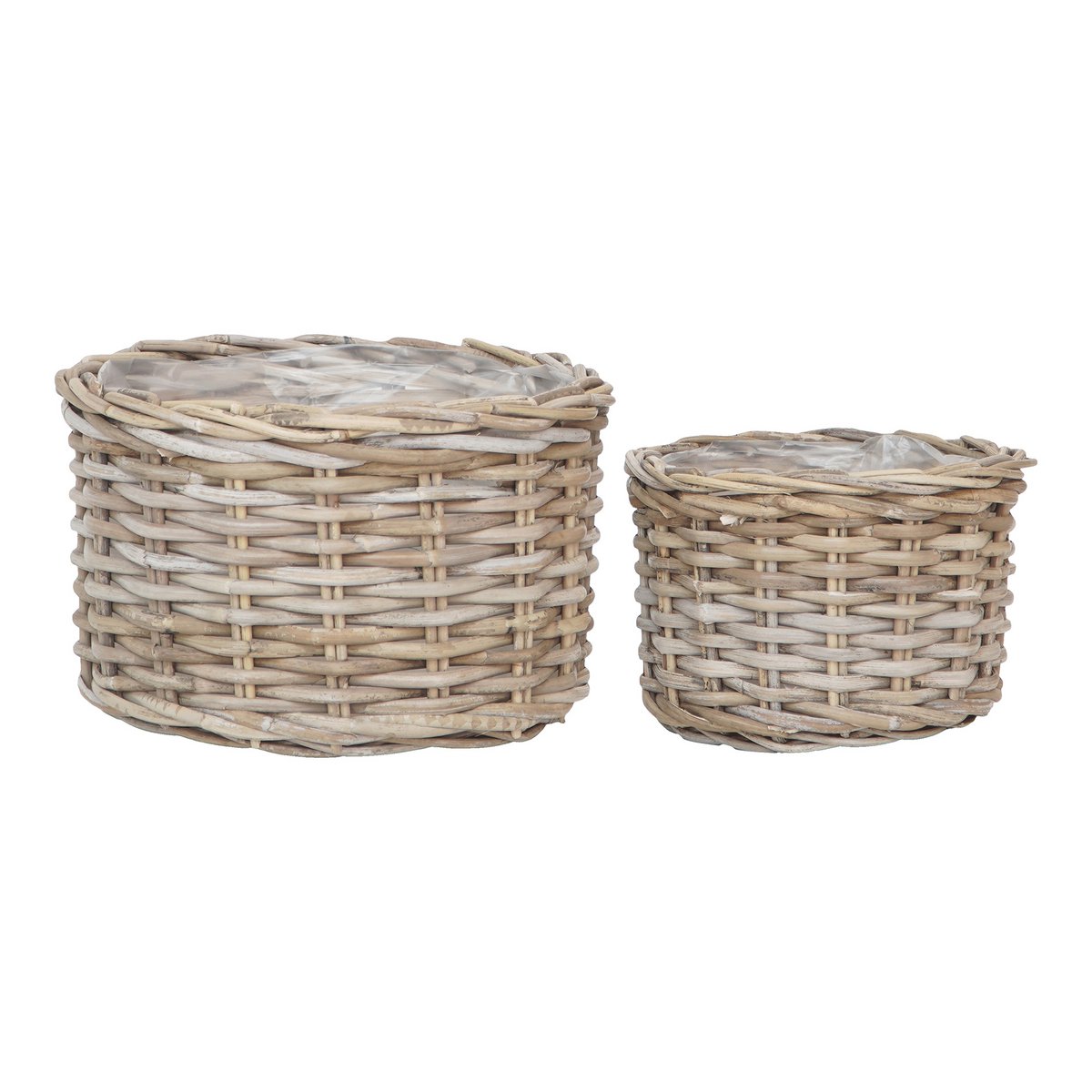 Kalak-Körbe – Natur, Kubu, Rattan – 2er-Set
