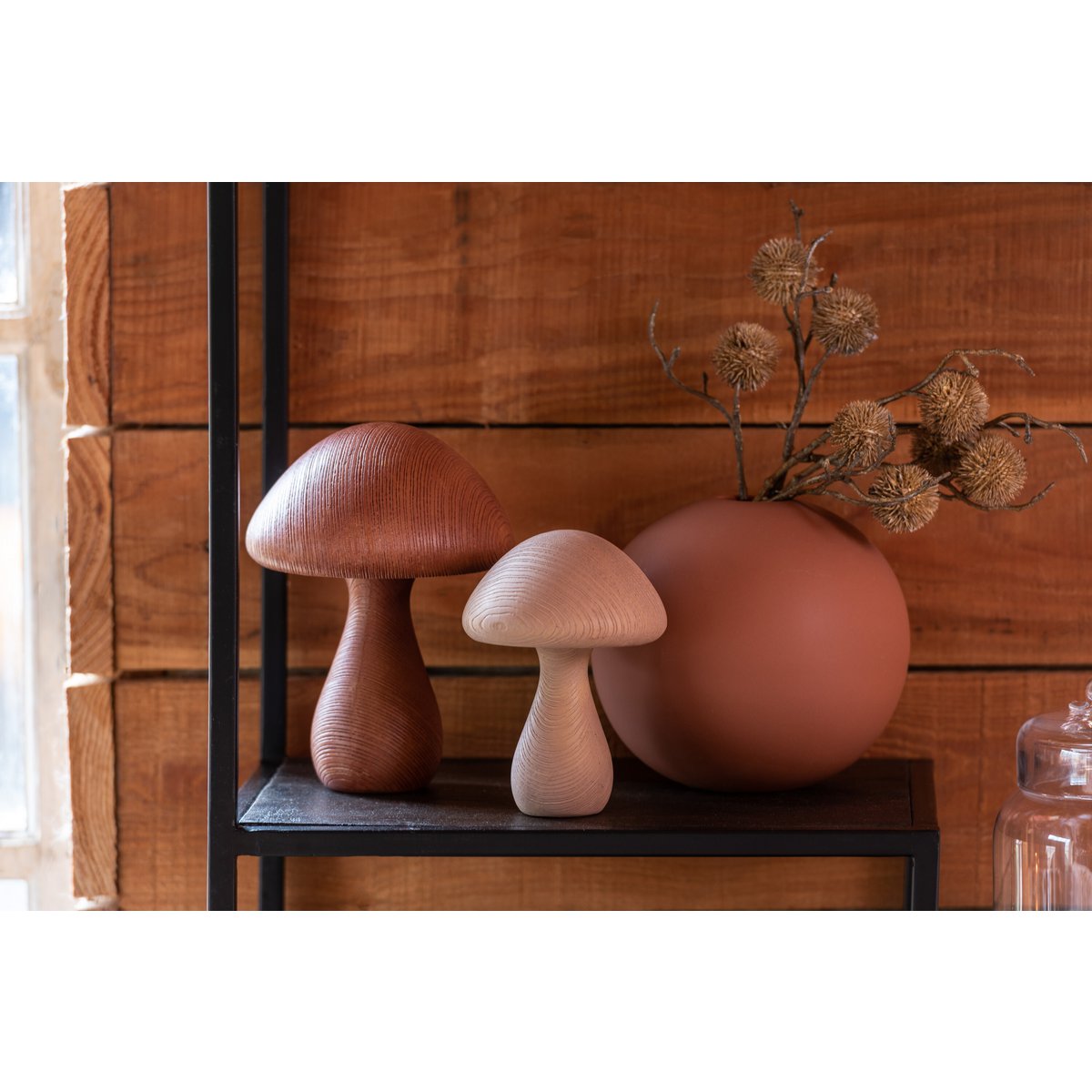 Vase Sphere - Keramik - Rost - groß - 23,50 cm hoch