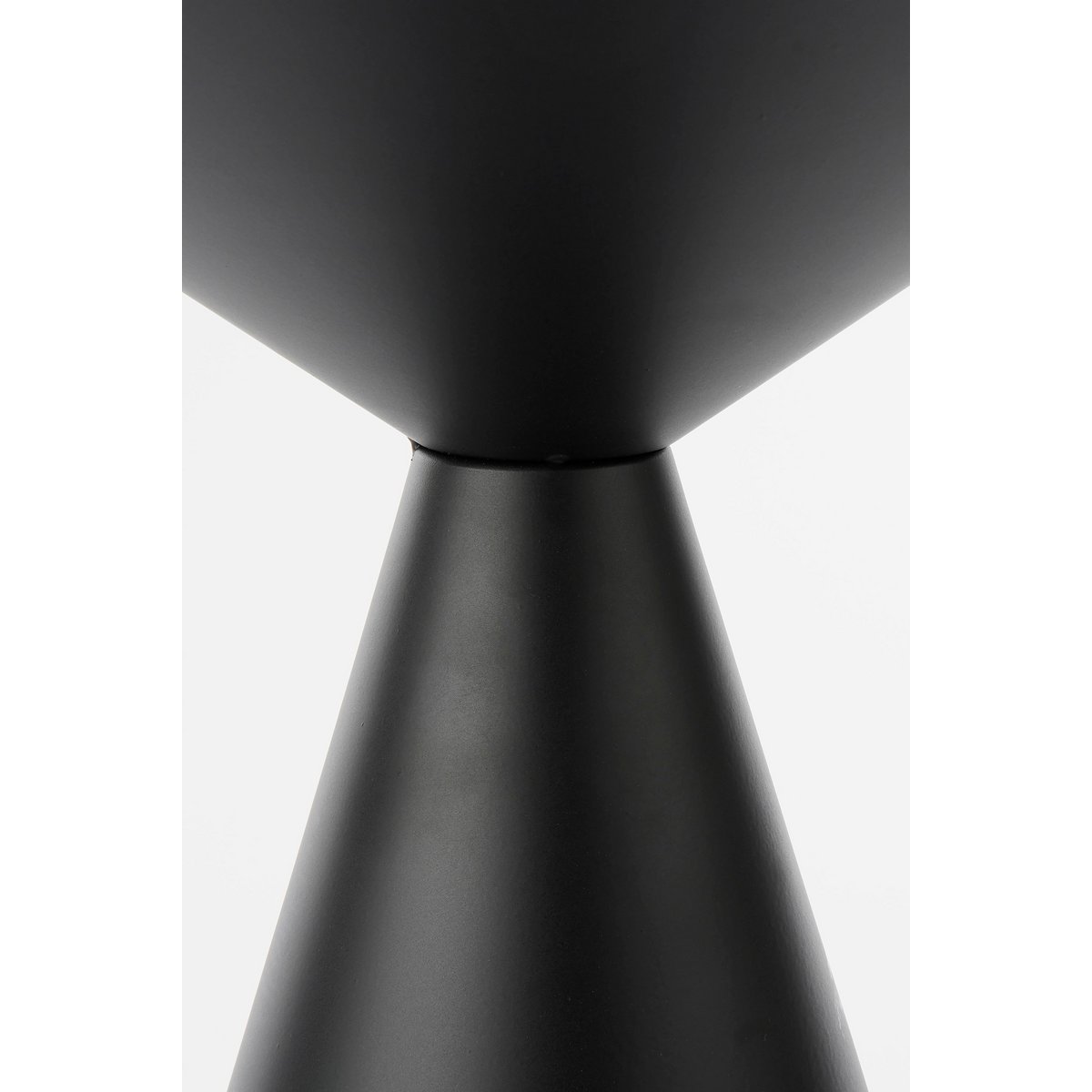 Großzügiger Beistelltisch – H55 x Ø40 cm – Metall – Schwarz