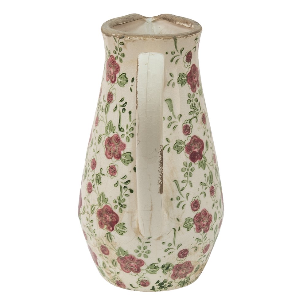 Dekorativer Krug Rosa, Beige 20x14x25 cm