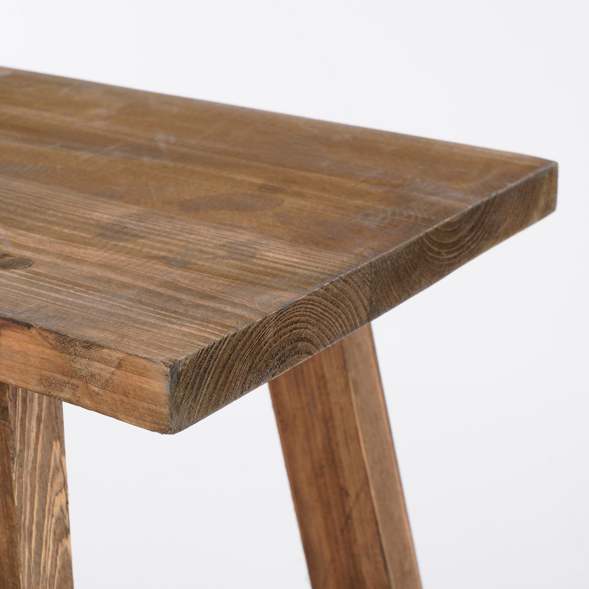 Bold Holzbank – L80 x B37 x H44 cm – recyceltes Holz – Braun