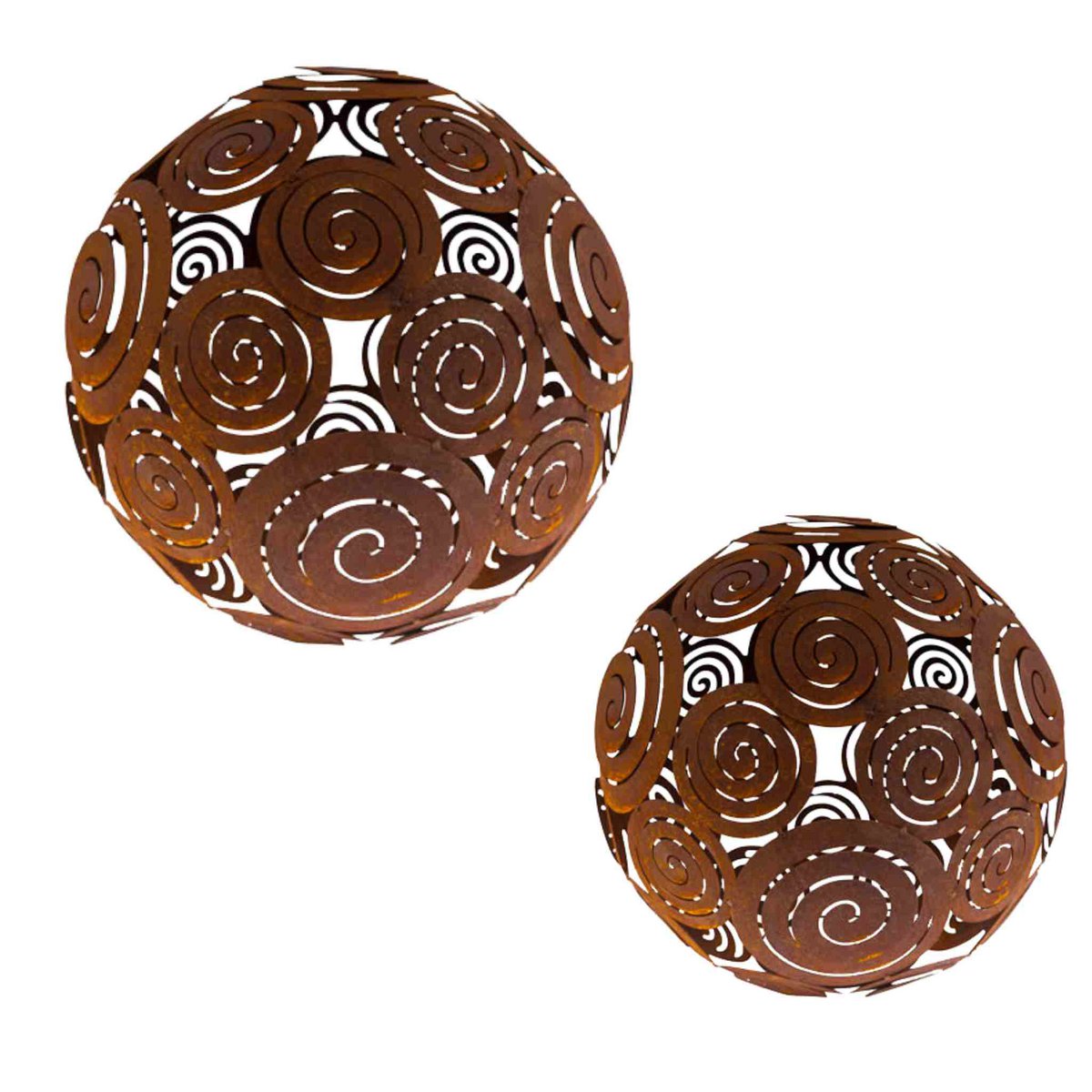 Filigran Dekokugel | Edelrost Gartendeko Kugel