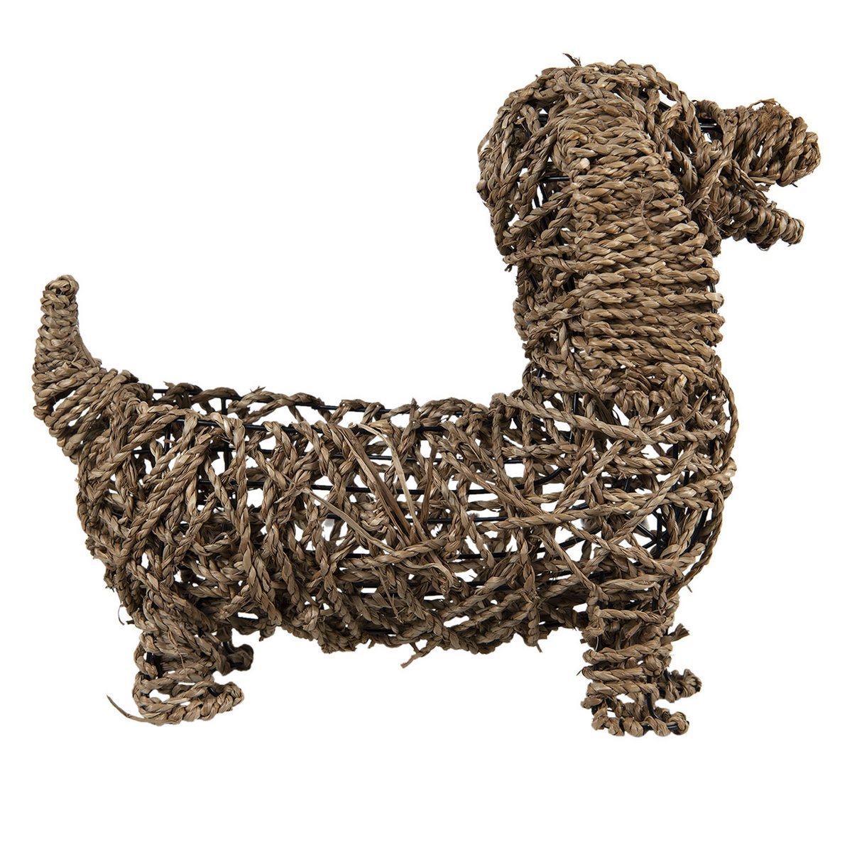 Dekorationsstatue Hund Braun 32x17x30 cm