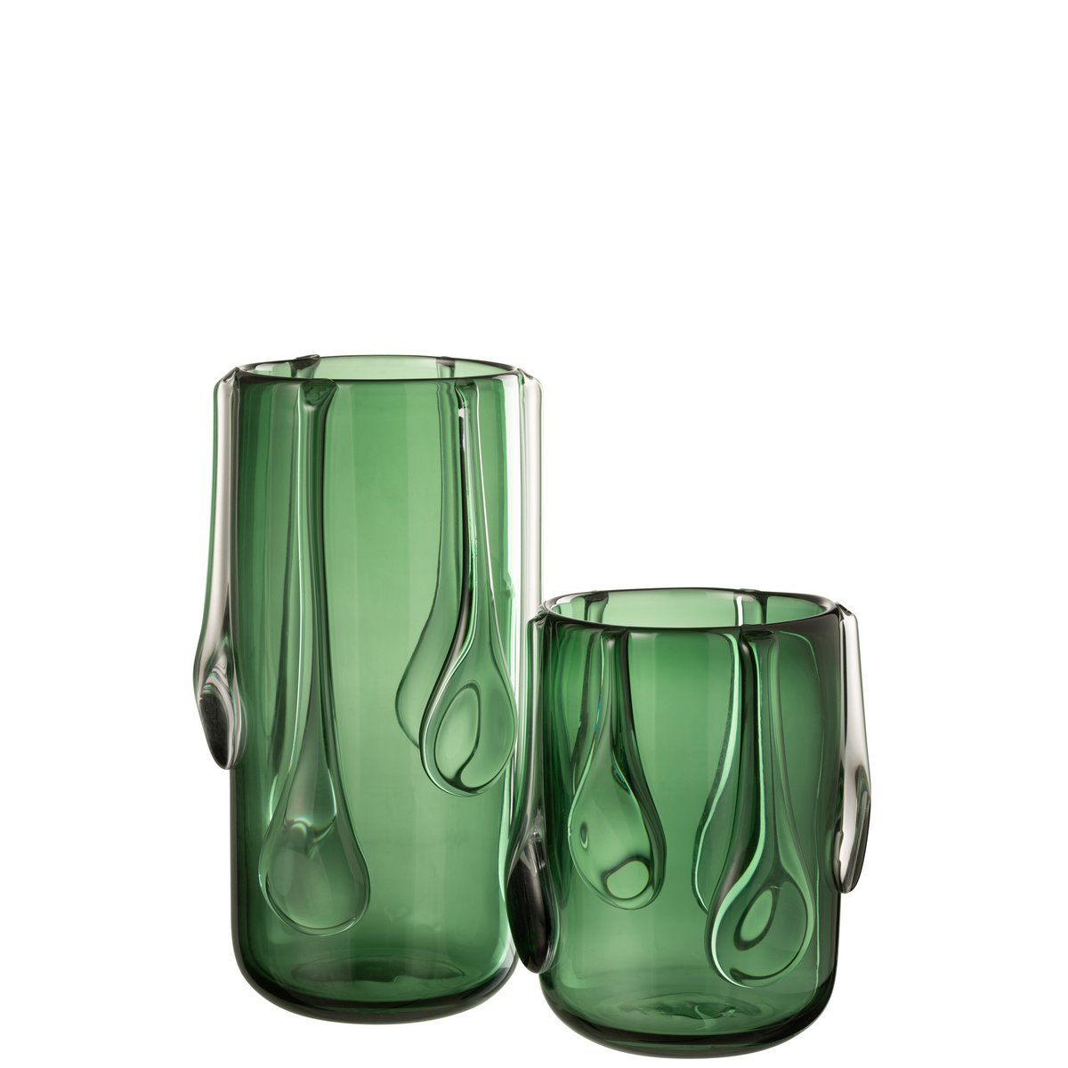 Vase Drippy Glas Grün Groß – Tannendiele BlumenGut Düsseldorf