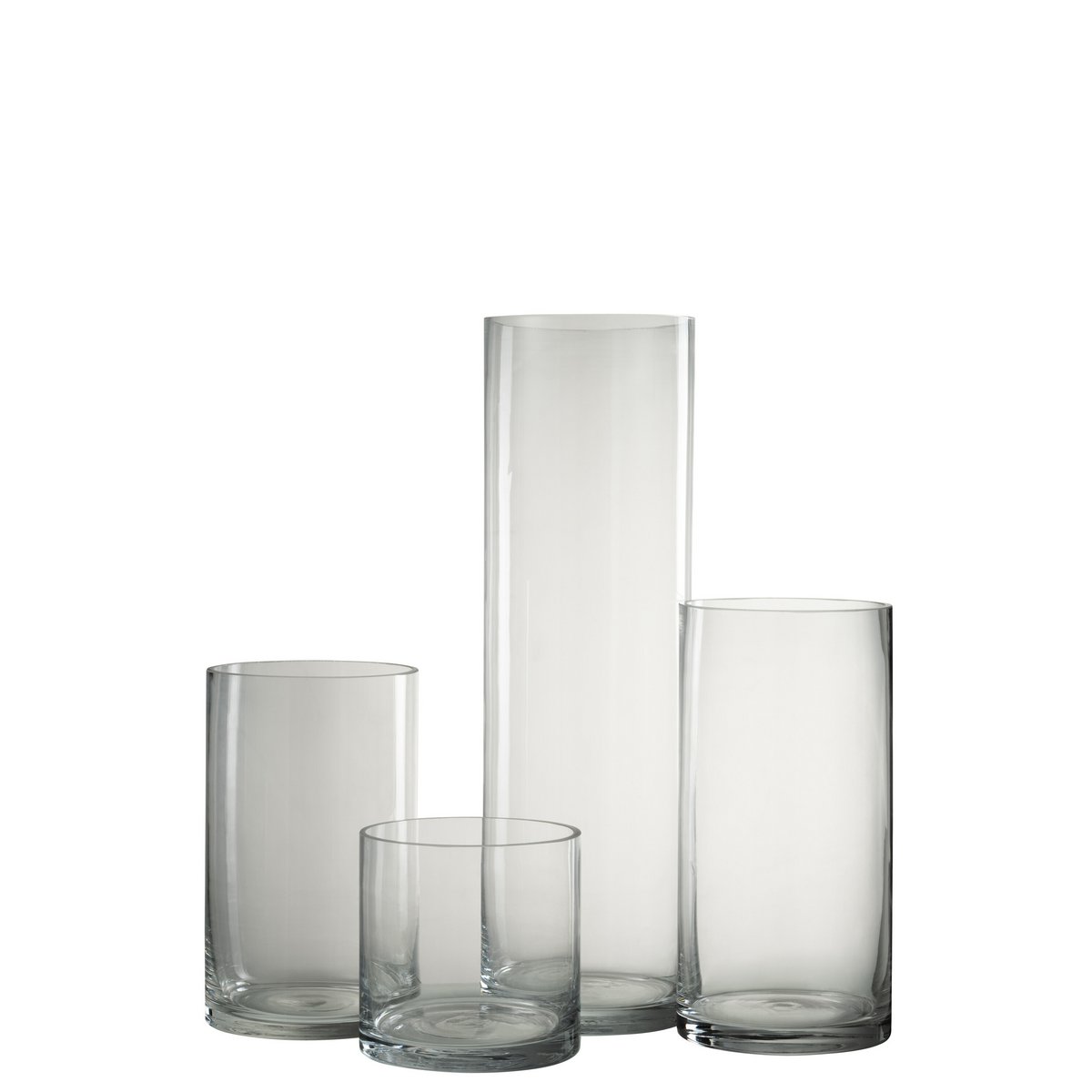 Vase Zylinder Eca Glas Transparent - 50,00 cm hoch