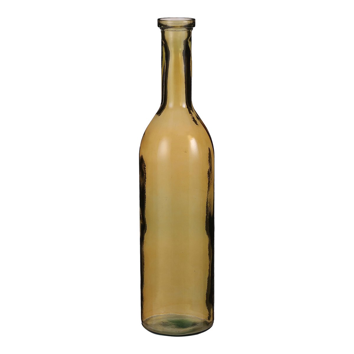 Rioja-Flaschenvase – H75 x Ø18 cm – recyceltes Glas – Ocker
