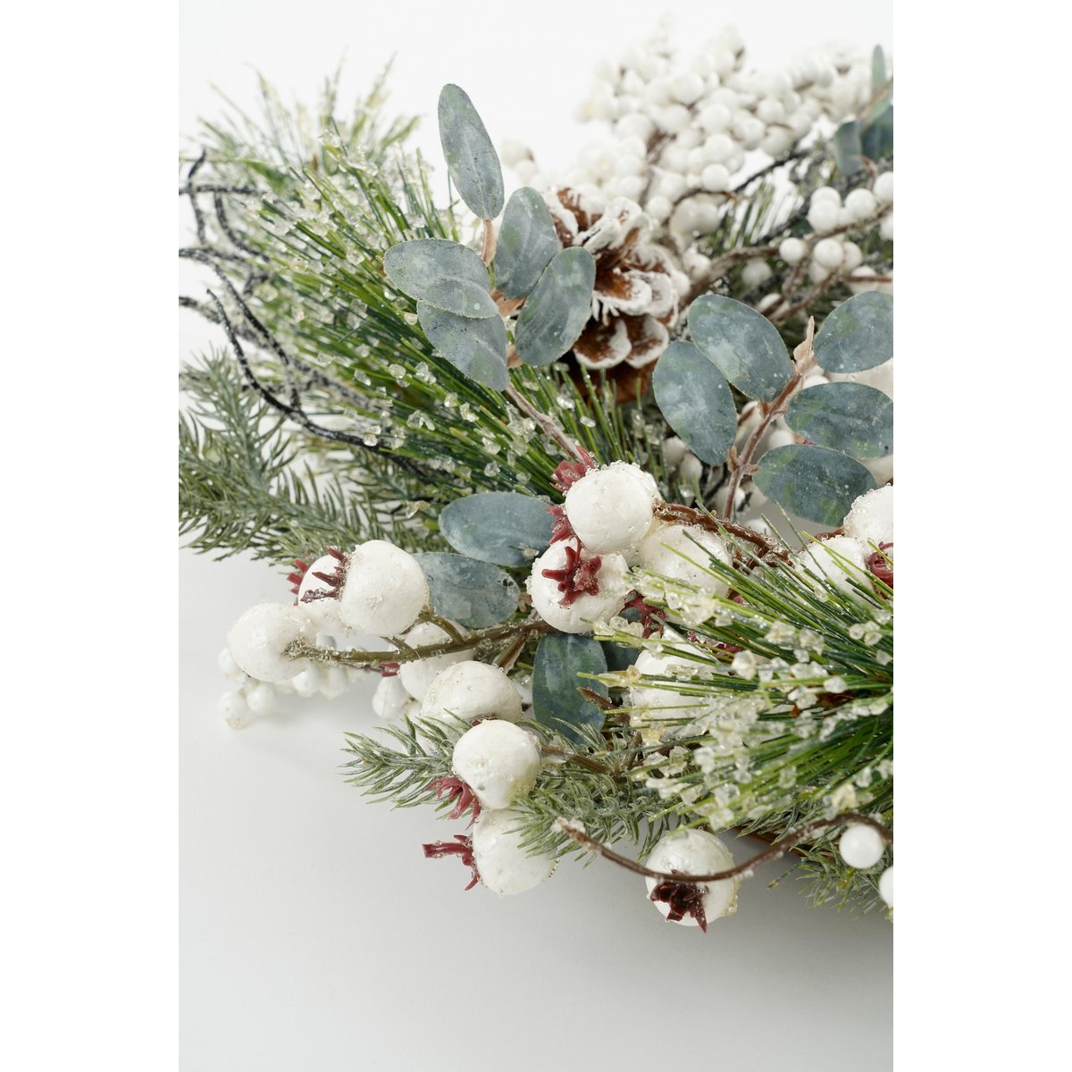 Winterharter Weihnachtskranz – Ø40 cm – Grün