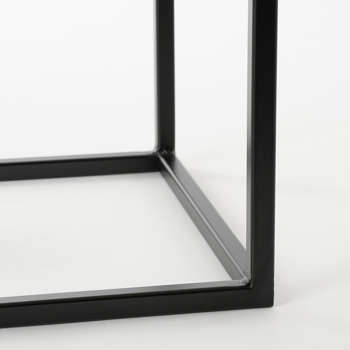 Goa Beistelltisch – 2er-Set – L35 x B35 x H33 cm – Metall – Schwarz