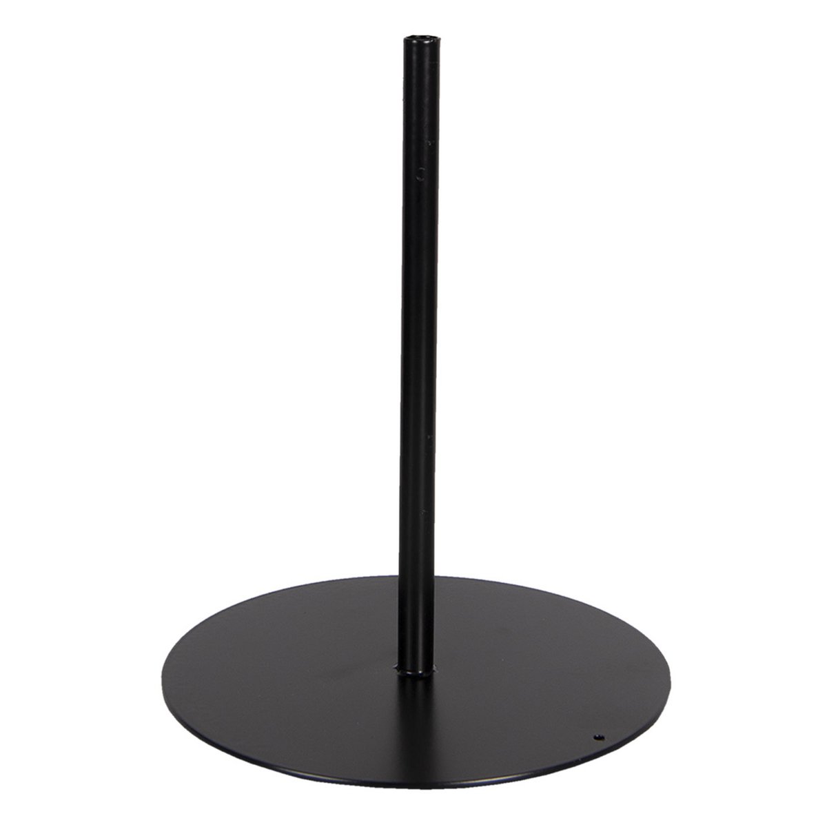 Displaysockel Schwarz, Metall Ø 20x27 cm