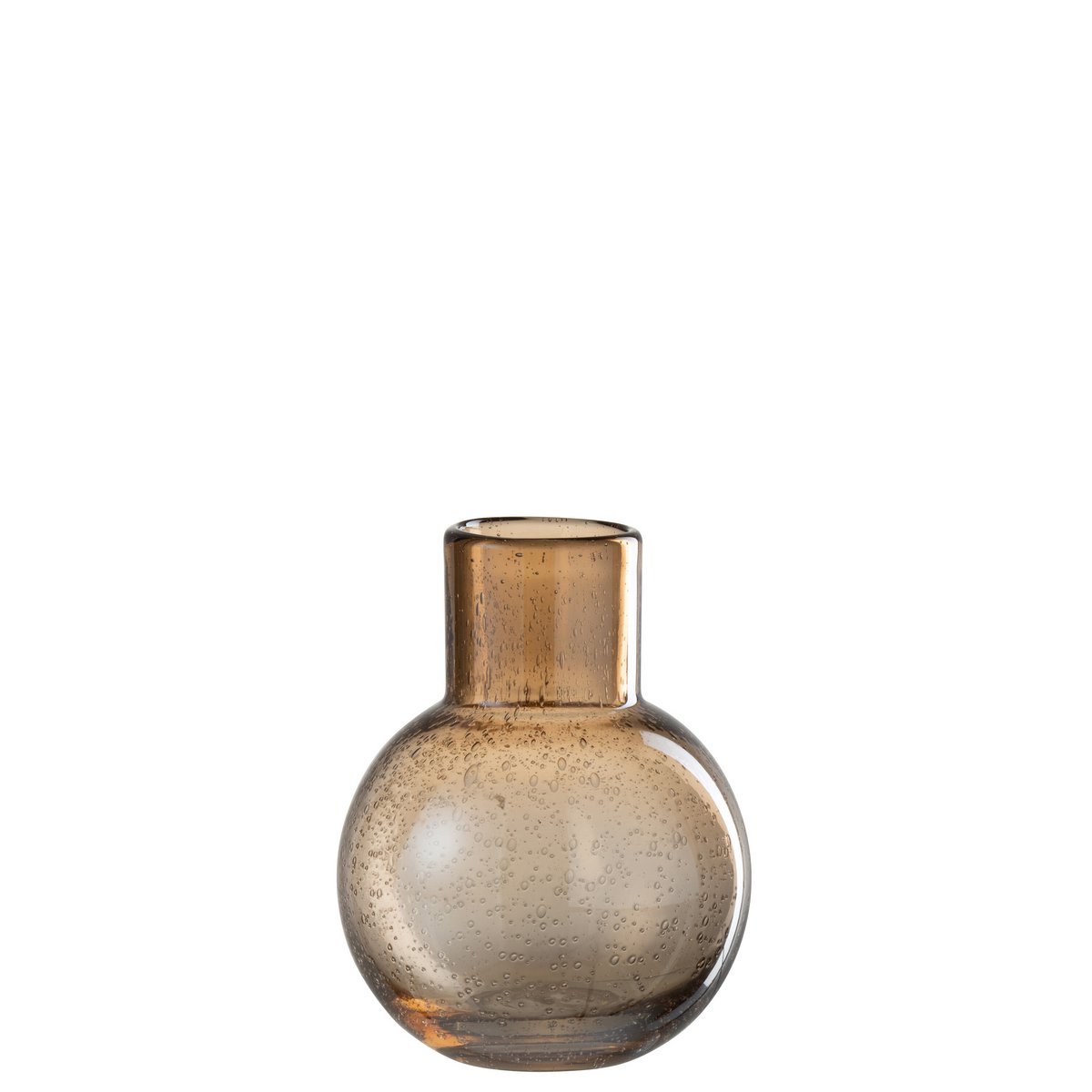 Vase Ball With Neck - Glas - Bernstein - klein