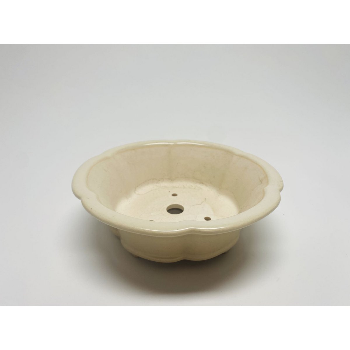 20 cm hochwertige glasierte Bonsai-Schale. Größe: L x 20 x 20 x 10 cm