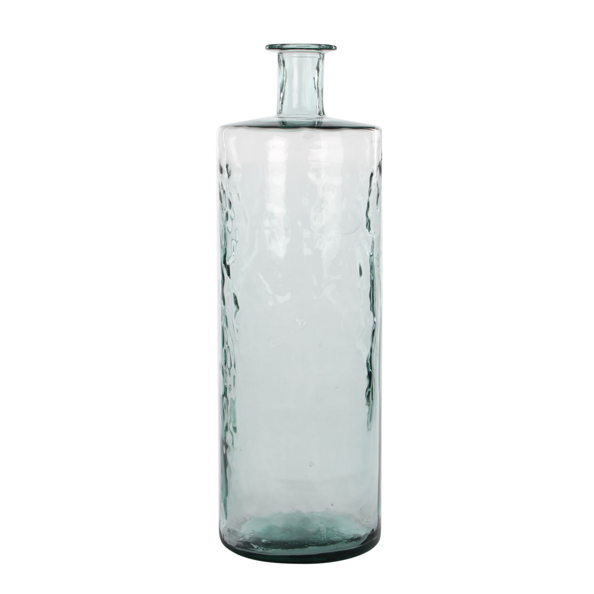 Guan-Flaschenvase – H75 x Ø25 cm – recyceltes Glas – transparent