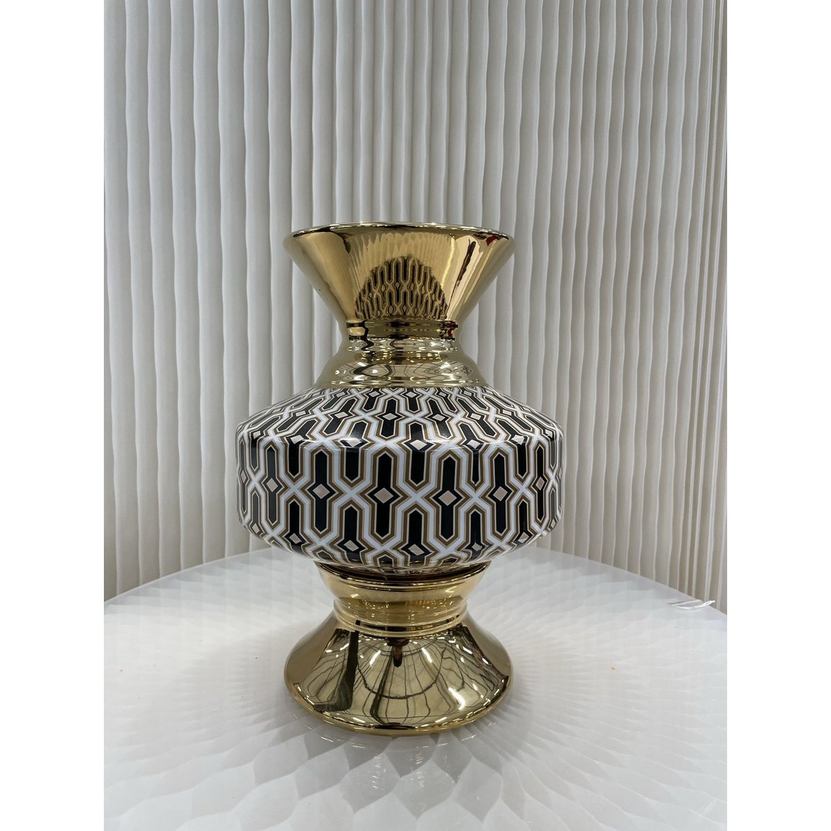 Vintage Porzellanvase (CV10961-12-schwarz-GROOT)