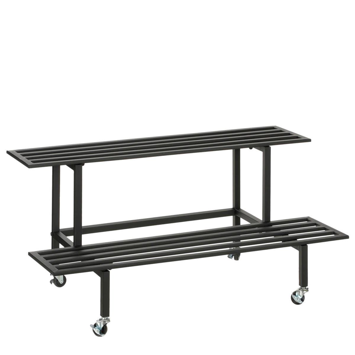 Greenrax Pflanzentisch – L90 x B44 x H42 cm – Metall – Schwarz