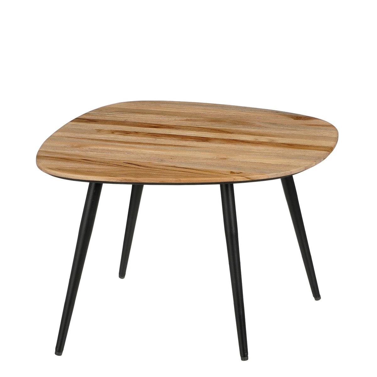 Jailey Beistelltisch – 3er-Set – L62 x B52 x H34 cm – recyceltes Holz – Braun