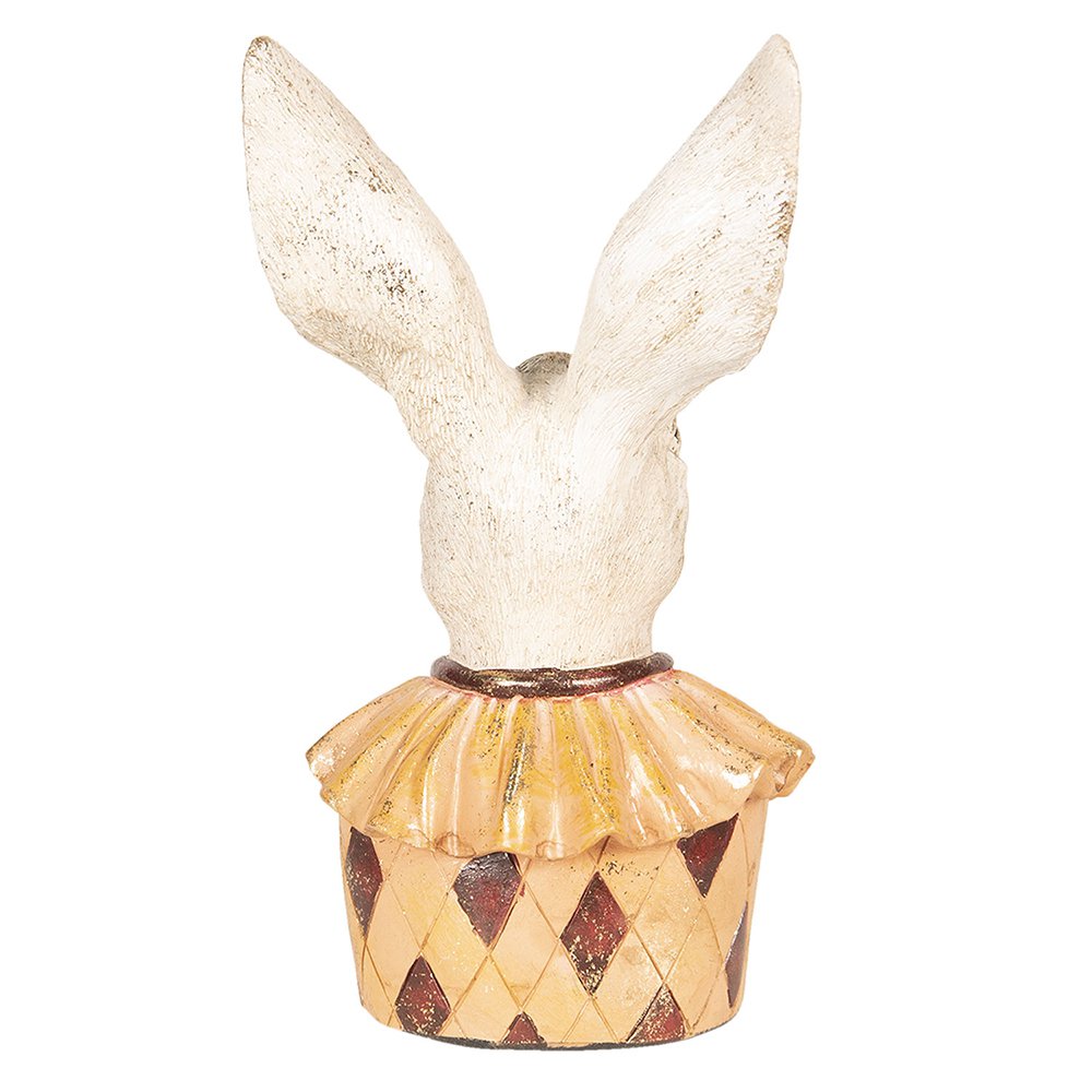 Dekorationsstatue Kaninchen Beige, Gelb 11x8x24 cm