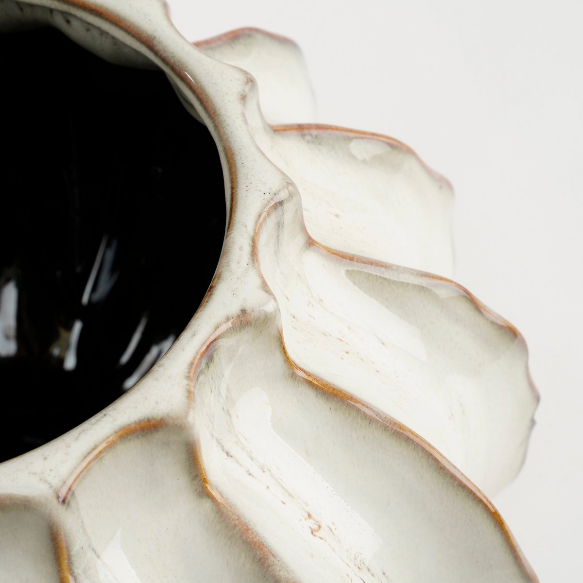 Altea Vase – H35 x Ø33 cm – Keramik – gebrochenes Weiß