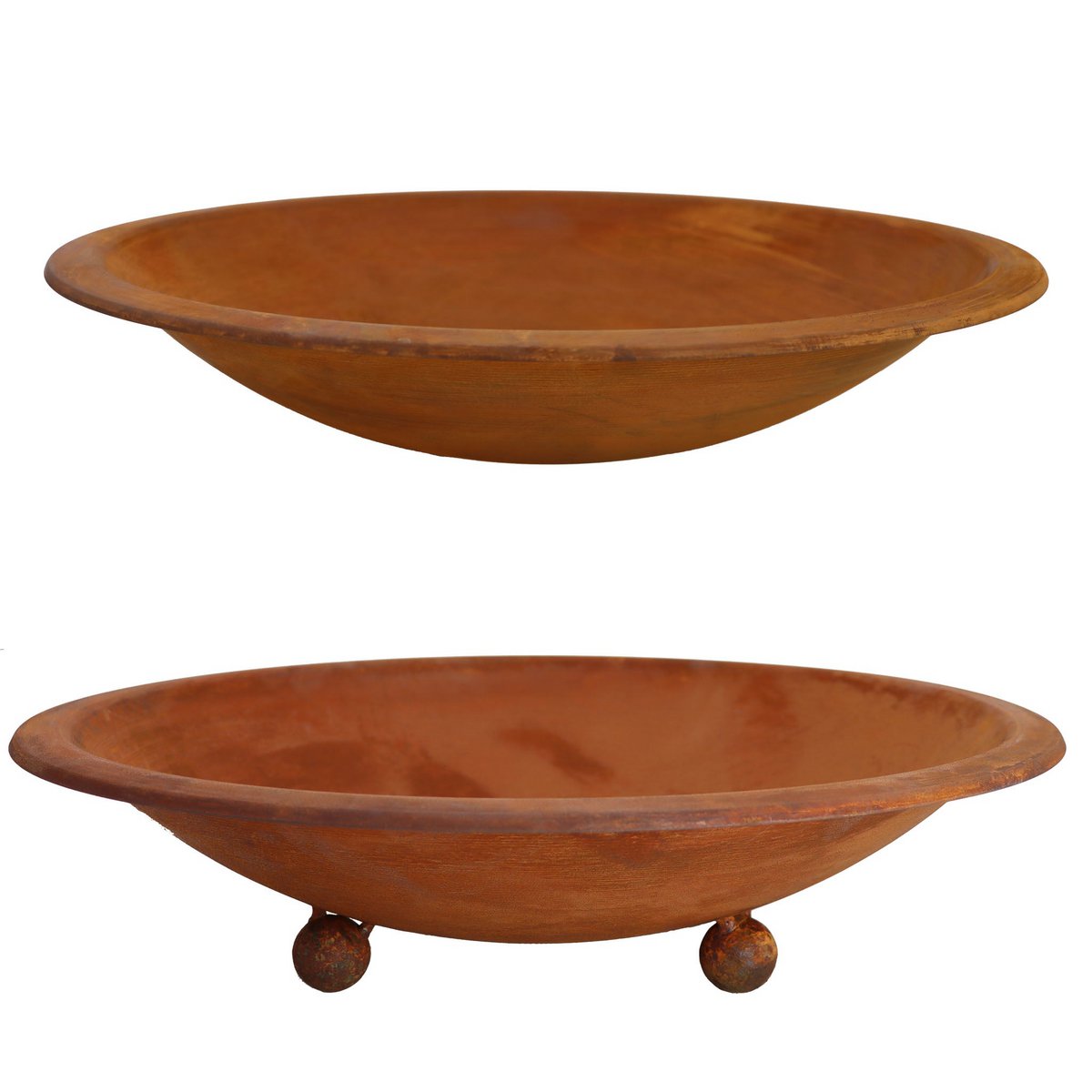 Edelrost Deko Schale rund zum bepflanzen | Blumenschale in verschiedenen Varainaten