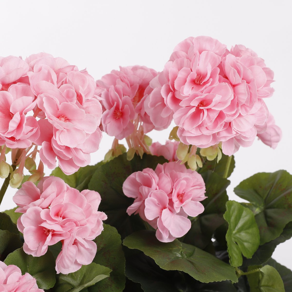 Künstliche Geranienpflanze im Balkonkasten – L29 x B13 x H40 cm – Rosa –  Tannendiele BlumenGut Düsseldorf