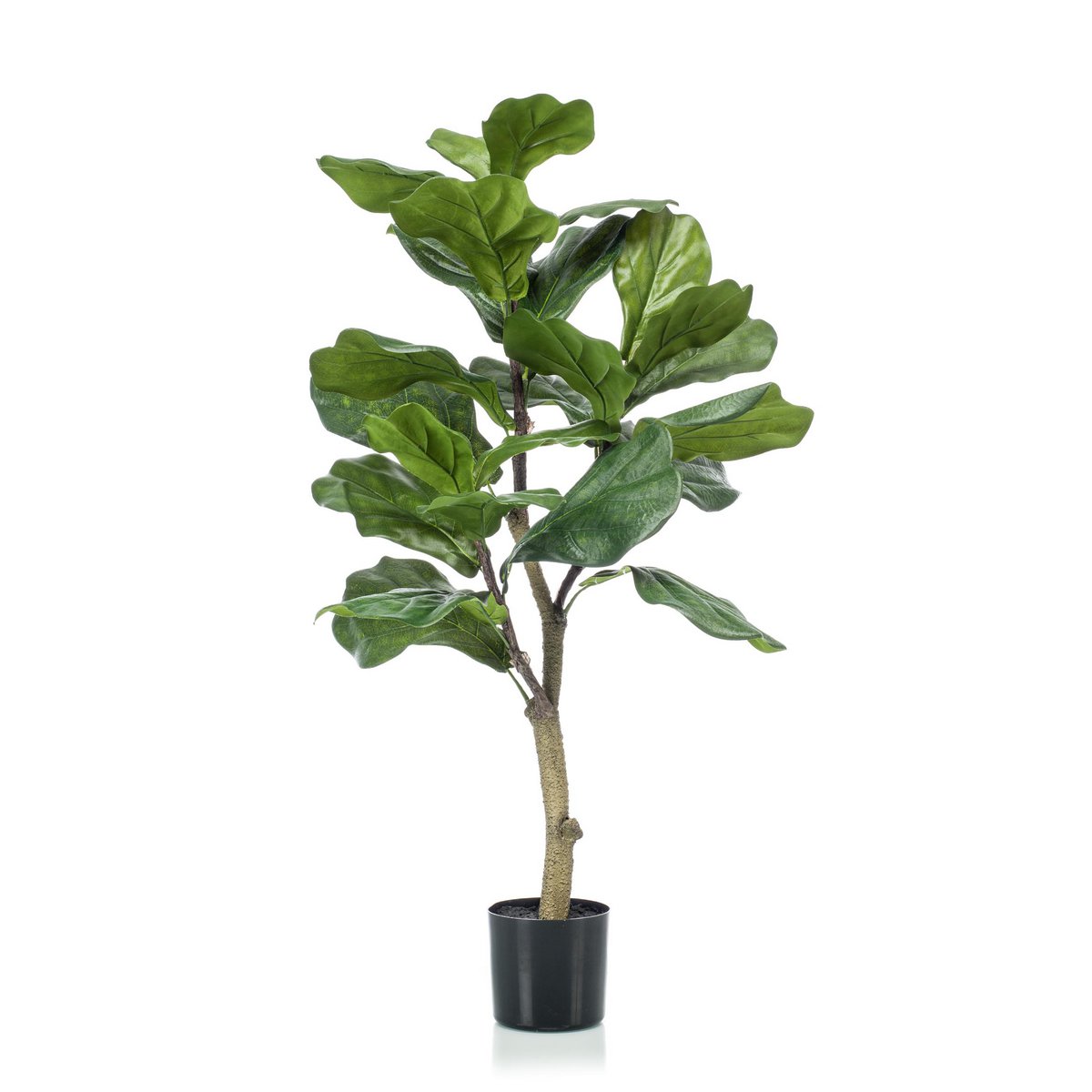 Künstliche Pflanze - Ficus Lyrata - Tabakpflanze - 90 cm