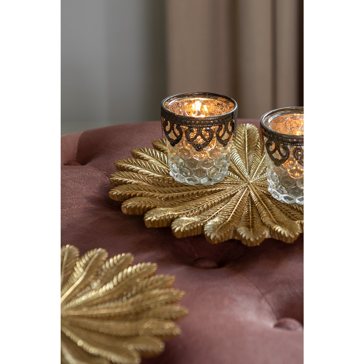 Dekoschale Goldfarben, Kunststoff Ø 25x1 cm