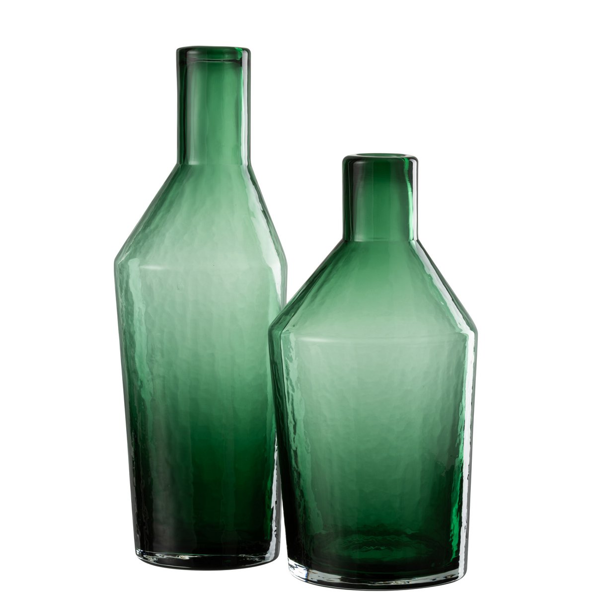 Vase Bottle Decorative - Glas - Grün - Groß