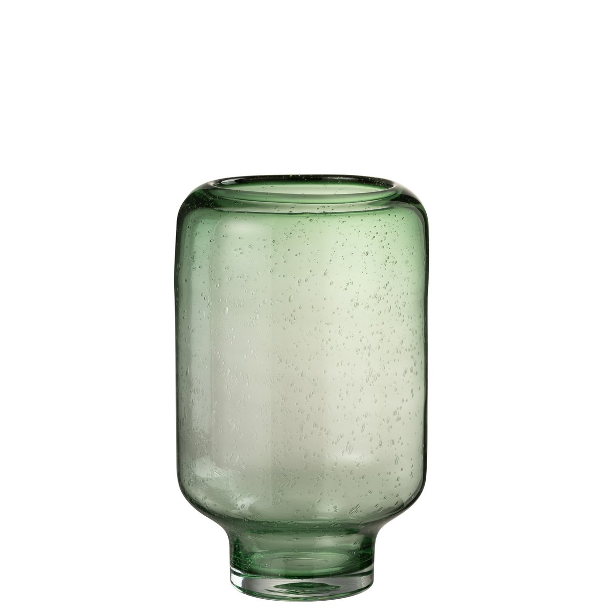 Vase Nora On Foot Round – Glas – hellgrün – L – 36,00 cm hoch