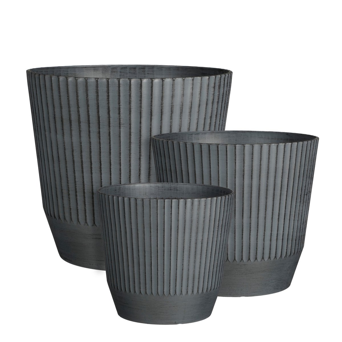 Rio Outdoor-Blumentopf – H41 x Ø45 cm – Dunkelgrau