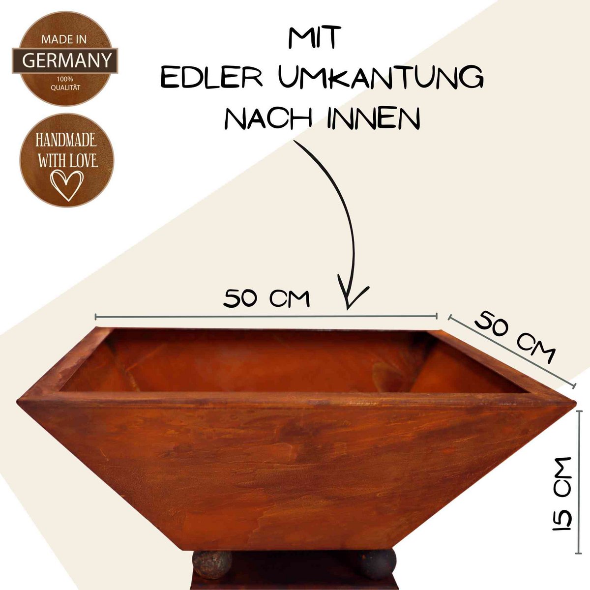 Edelrost Säule mit Familien Spruch | Wohndeko für Haus und Garten |  verschiedene Varianten