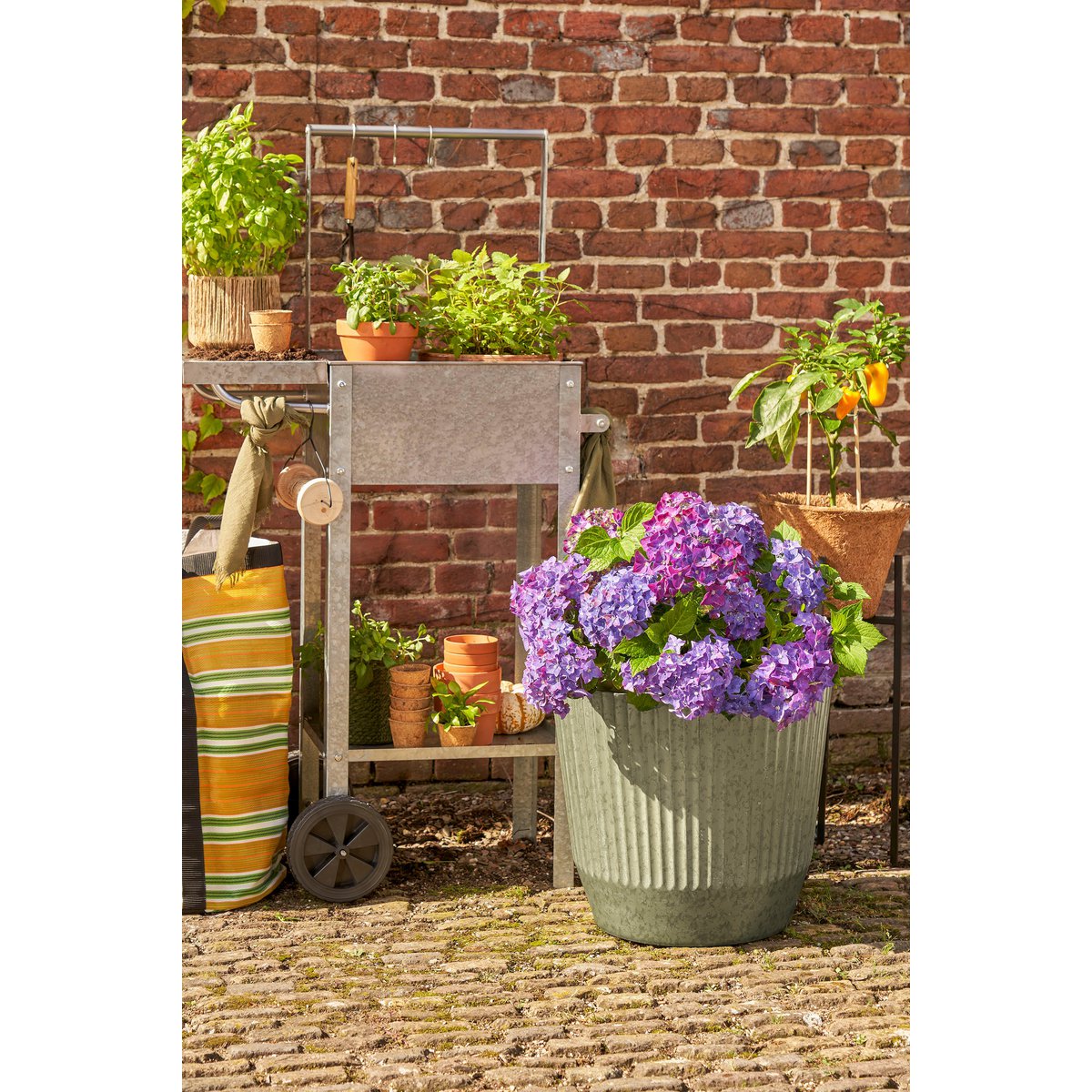 Rio Outdoor-Blumentopf – H41 x Ø45 cm – Grün