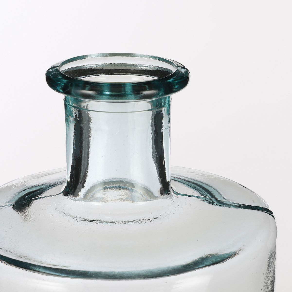 Guan-Flaschenvase – H75 x Ø25 cm – recyceltes Glas – transparent