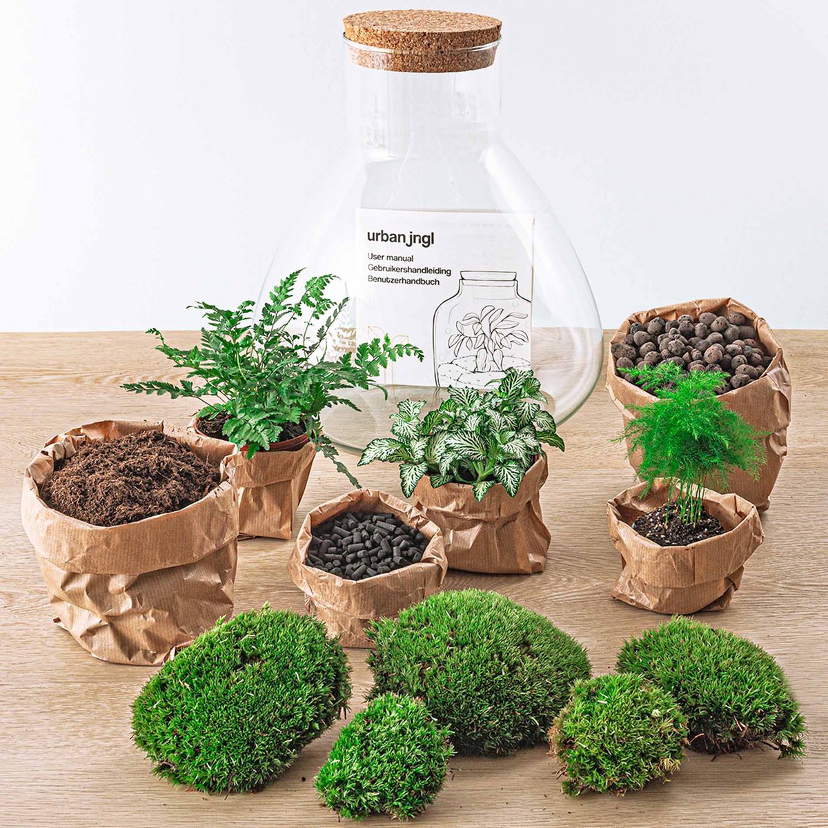 Terrarium-Bausatz – Sam XL – Flaschengarten – ↑ 35 cm