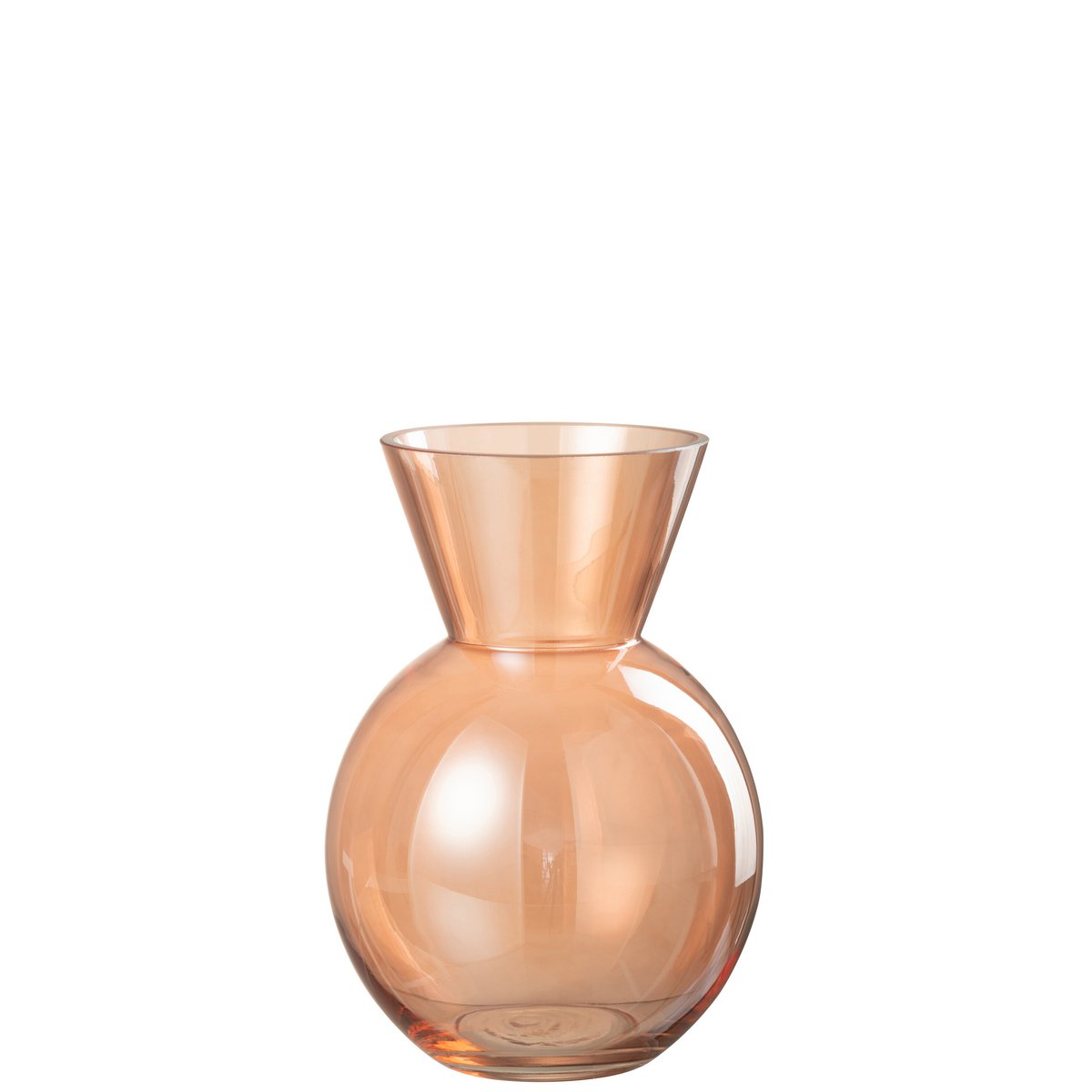 Vase Lucy – Glas – Orange – mittelgroß