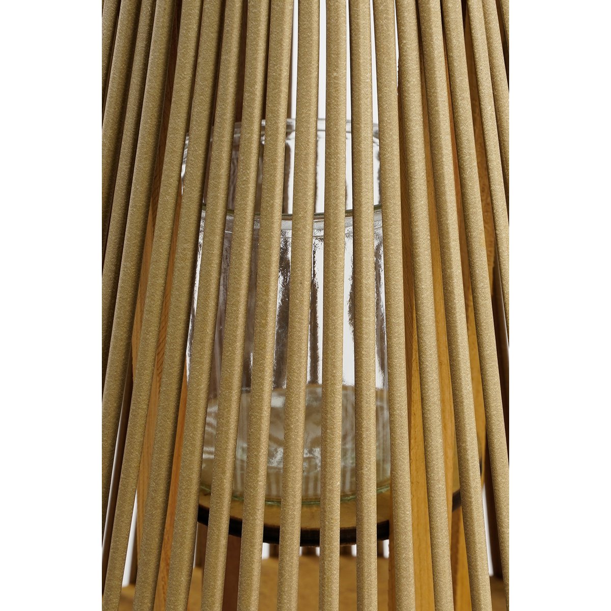 Cosmo Laterne – H45 x Ø15 cm – Recyceltes Polyester – Hellbraun