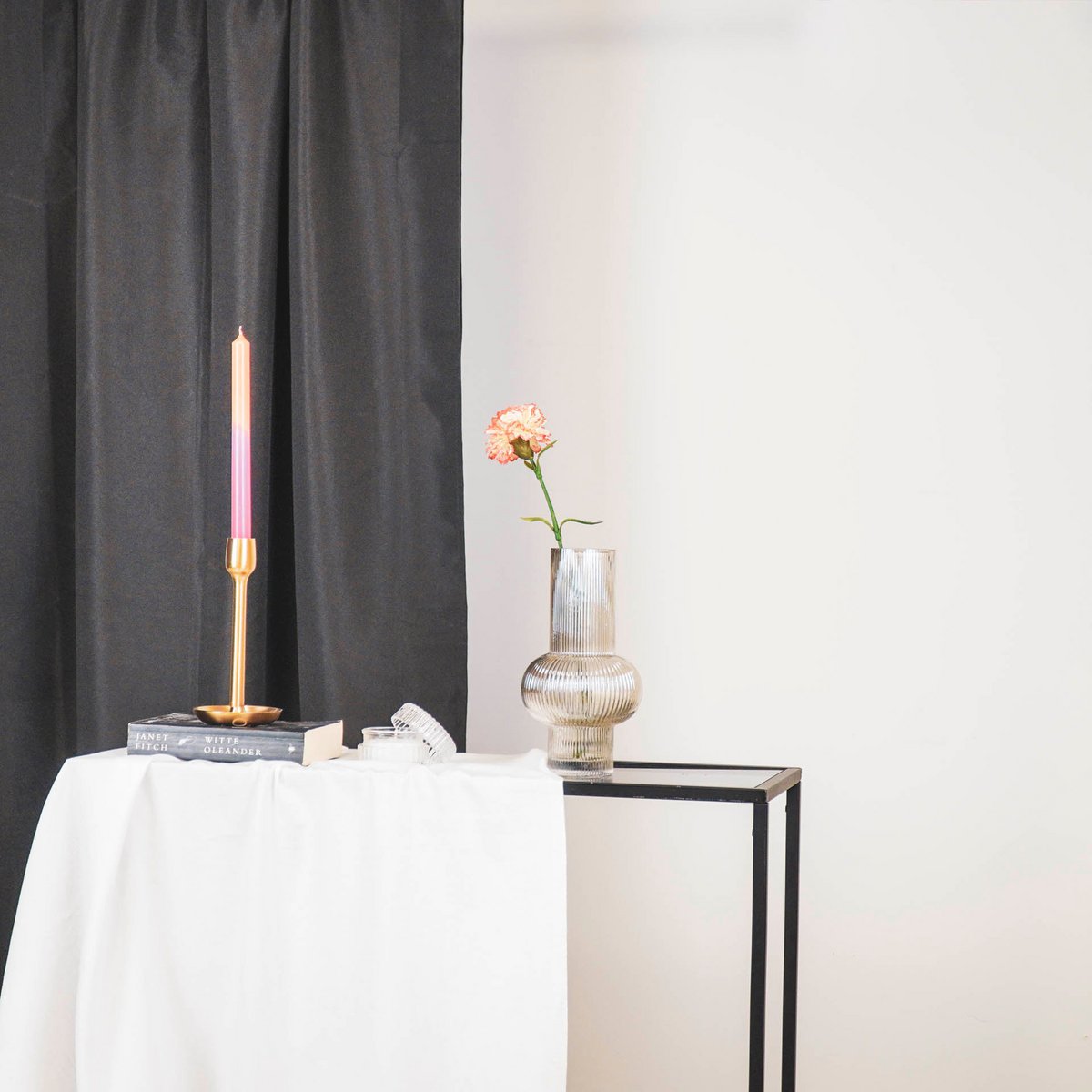 Vase - Art Deco - Ribble - Glas - Braun - 13,5x25cm