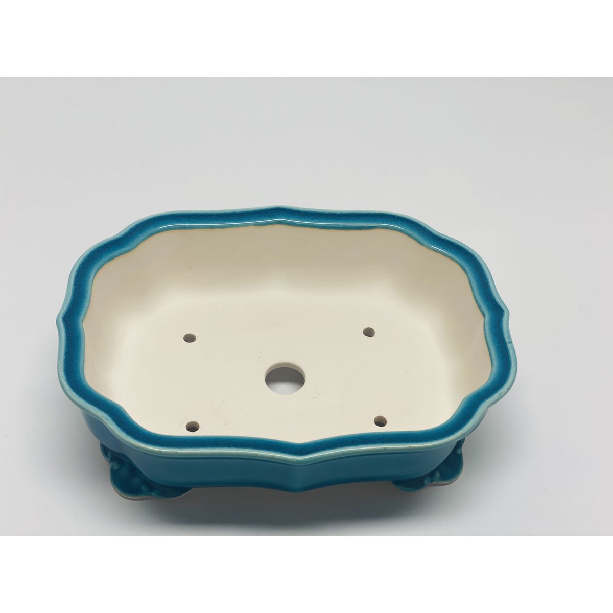 24 cm hochwertige, glasierte Bonsaischale