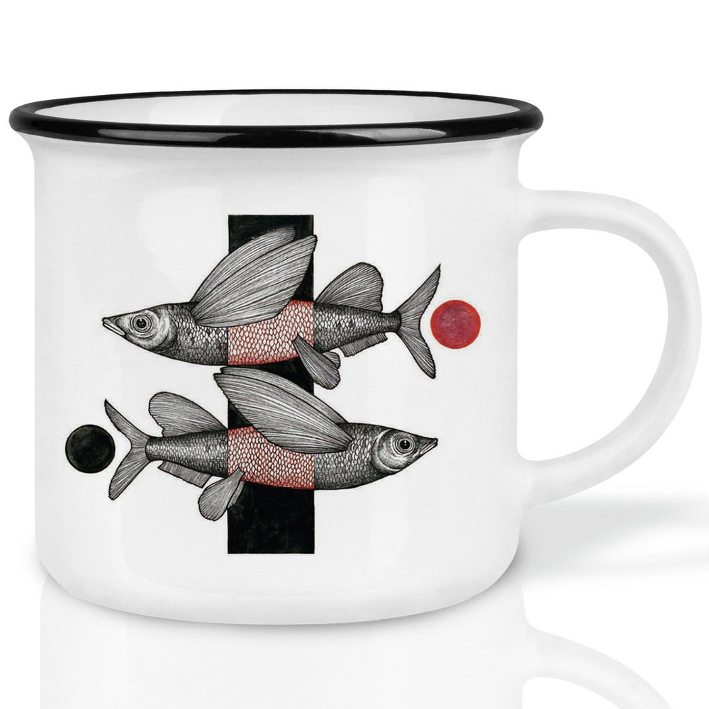 
                      
                        Keramiktasse – Fliegende Fische
                      
                    