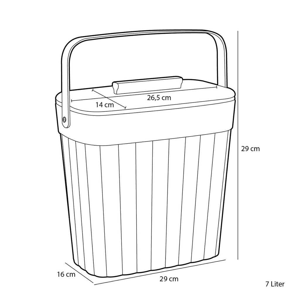 
                      
                        Manja Abfallbehälter – 7 Liter – Bambus – Grün
                      
                    