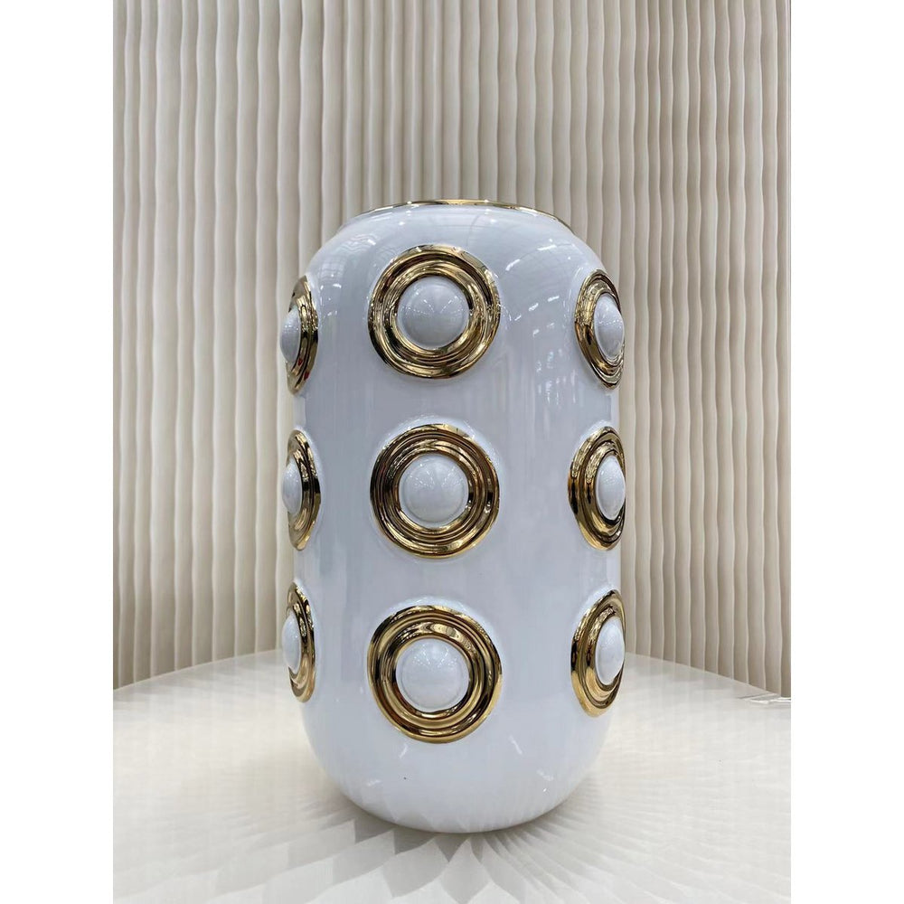 
                      
                        Goldene Vase mit 3 Kreisen (CV11617-12-CA-205321-WIT)
                      
                    